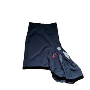 euro vintage whimsigoth asymmetrical midi skirt